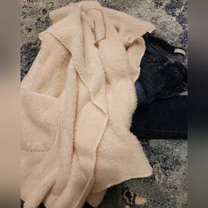 Fuzzy Cream Cardigan